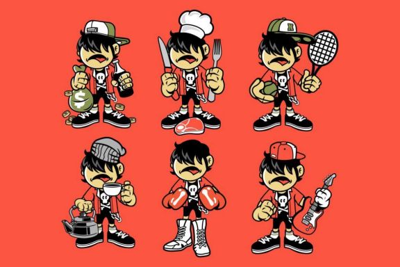 Kid Bastard Cartoon Character