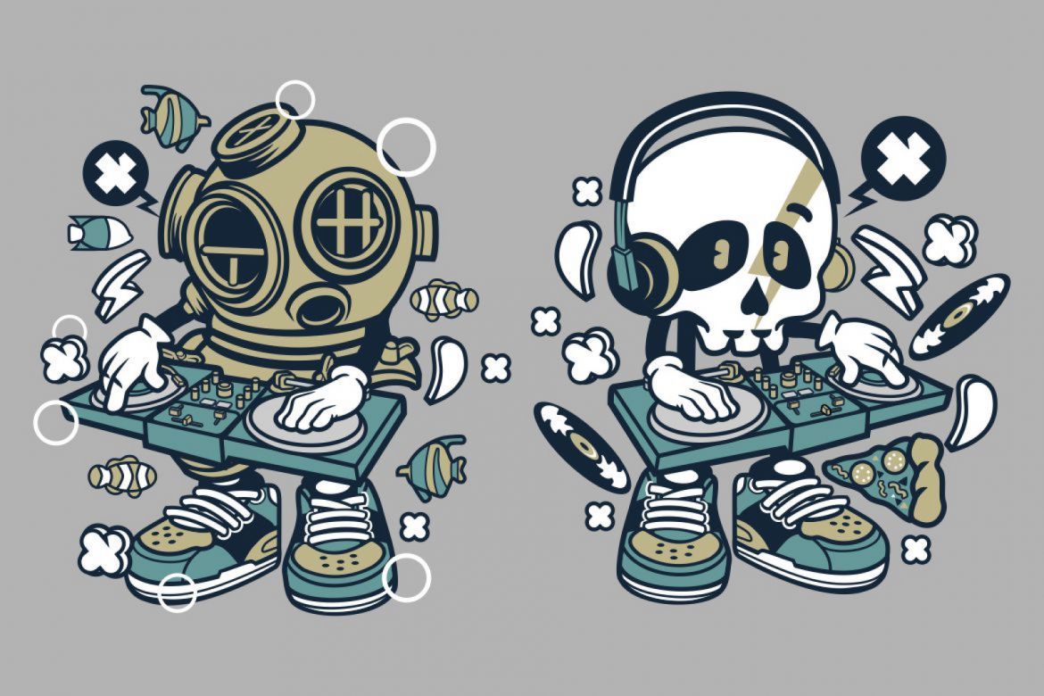 6 DJ Cartoon Character 2 - view 4