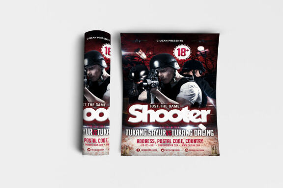 Shooter FREE Flyer Template
