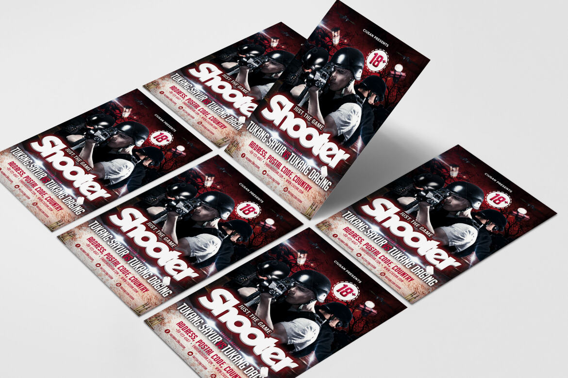 Shooter FREE Flyer Template - view 6