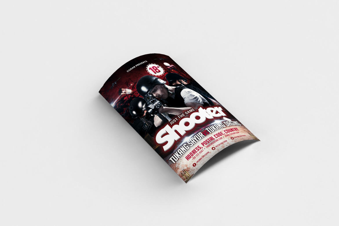 Shooter FREE Flyer Template - view 4