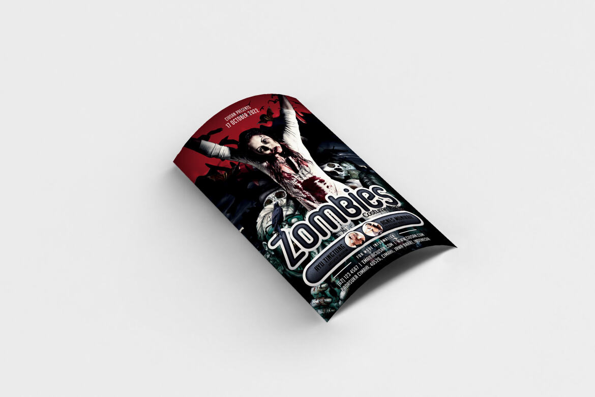 Zombies FREE Flyer Template - view 4