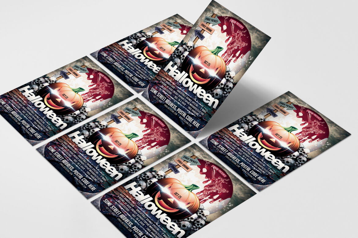 Halloween FREE Flyer Template - view 6