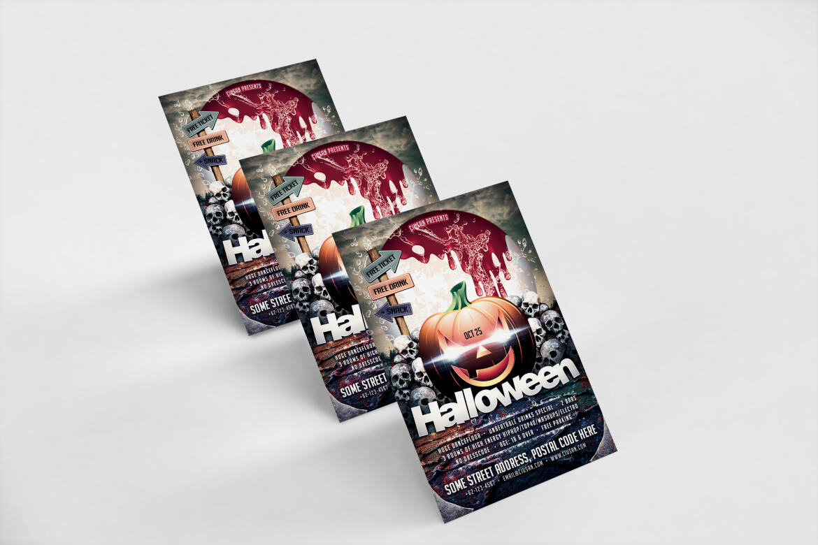 Halloween FREE Flyer Template - view 10