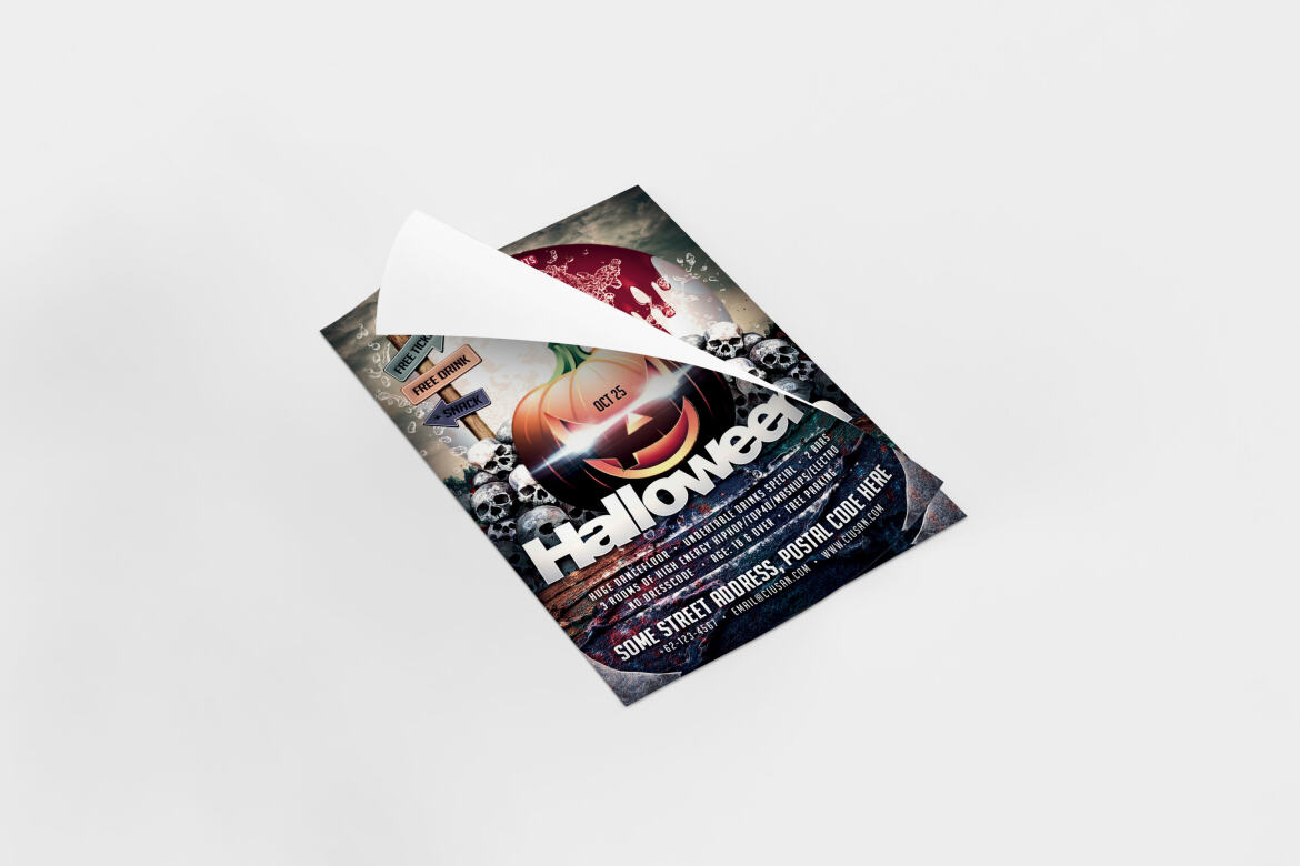Halloween FREE Flyer Template - view 5