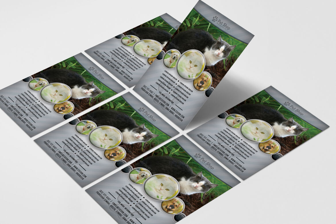 Pet Shop FREE Flyer Template - view 6