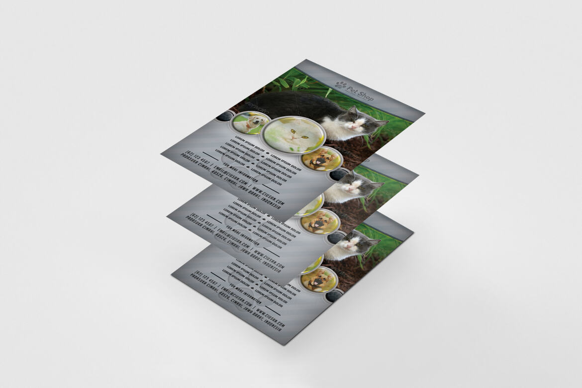 Pet Shop FREE Flyer Template - view 8