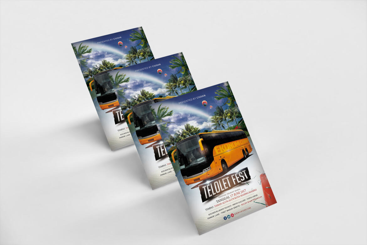 Telolet Fest FREE Flyer Template - view 10