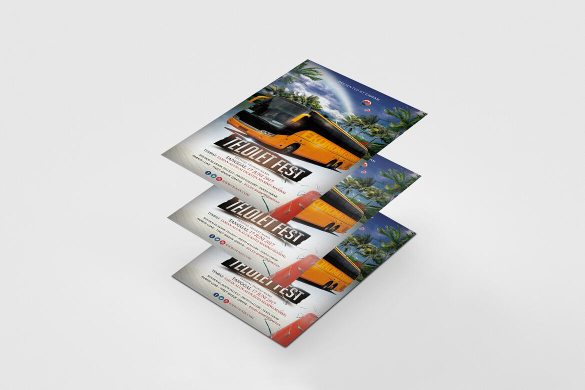 Telolet Fest FREE Flyer Template - view 8