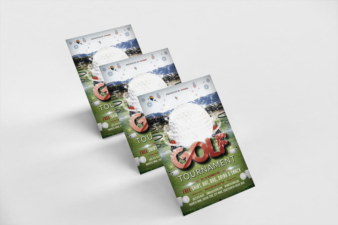 Golf Tournament FREE Flyer Template - view 10