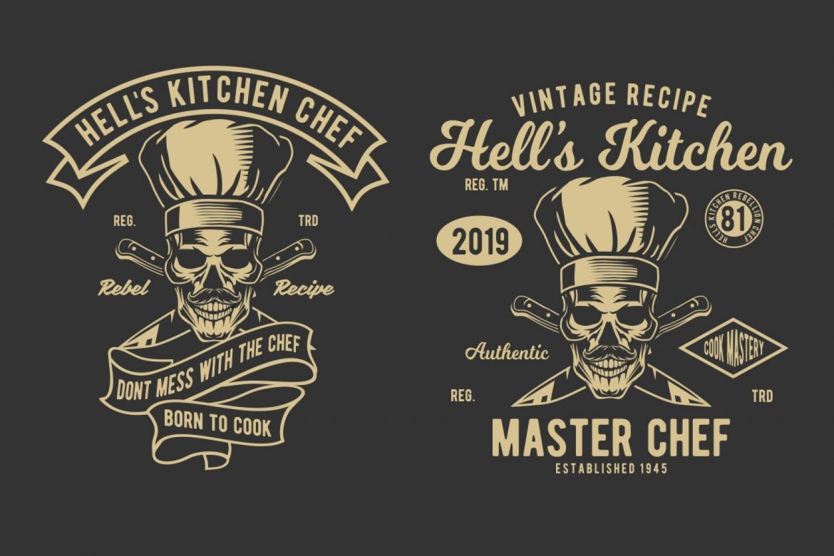 4 Chef Badge Design Set - view 3