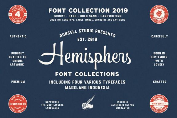 Hemisphers - Font Collection