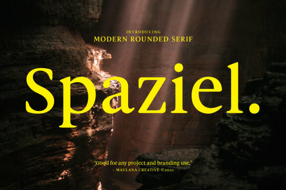 Spaziel Modern Rounded FREE Serif Font