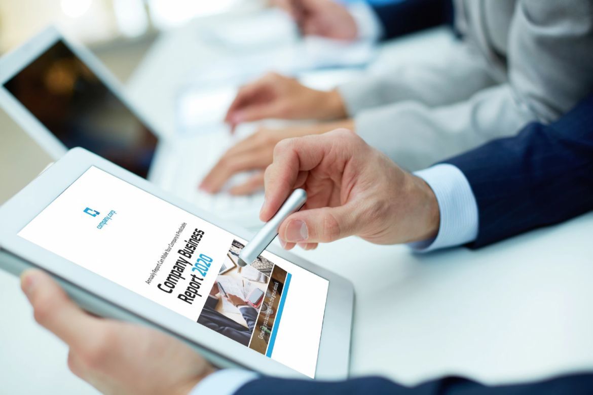 16 Business Report 2020 eBook Template PowerPoint alternate