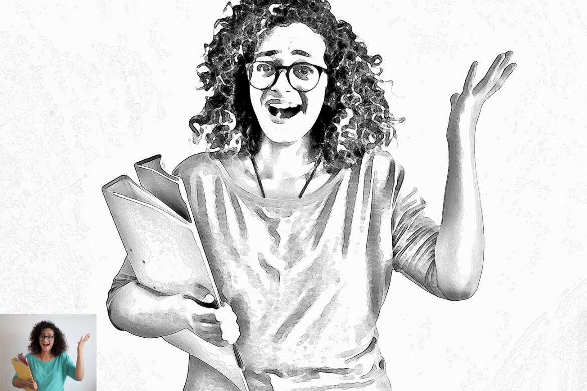 Realistic Sketch FREE Photoshop Action - view 5