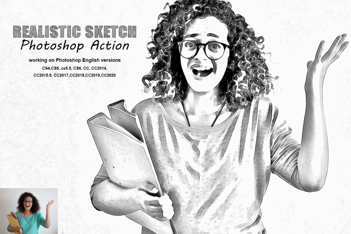 Realistic Sketch FREE Photoshop Action - view 13