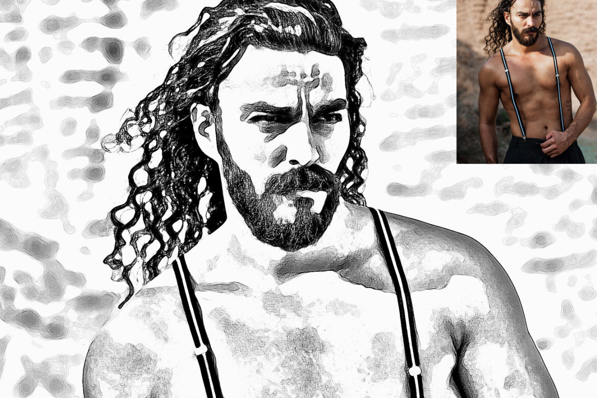 Realistic Sketch FREE Photoshop Action - view 3