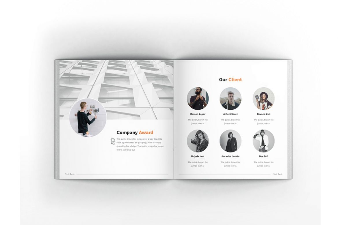 Pitch Deck Square Brochure alt