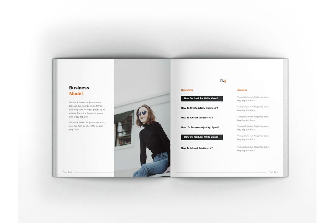 Pitch Deck Square Brochure - view 3