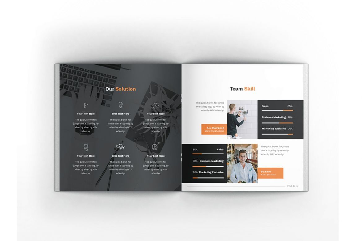 Pitch Deck Square Brochure - view 12