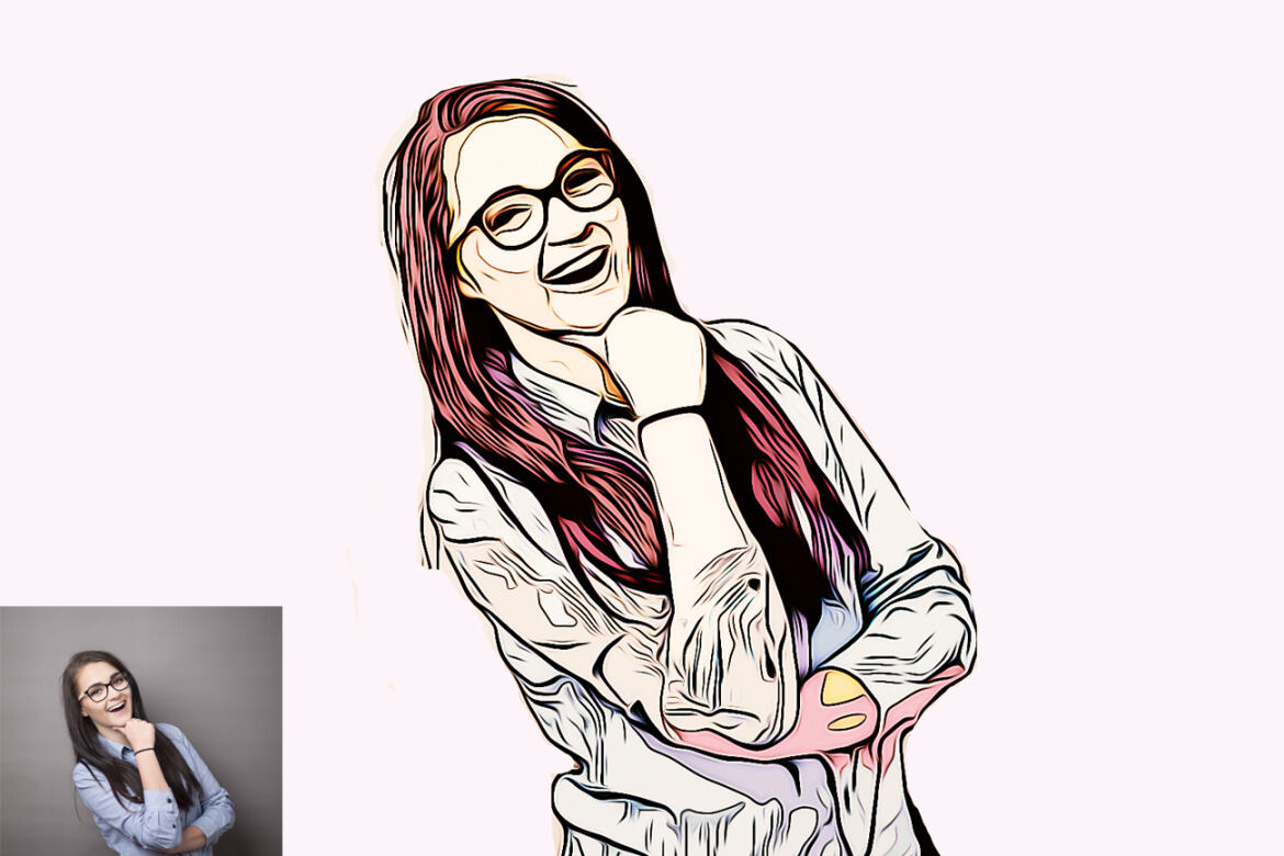 Cartoon Oil FREE Photoshop Action - view 6