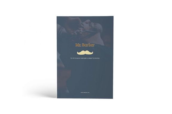 Mr.Barber Barbershop A4 Brochure Template