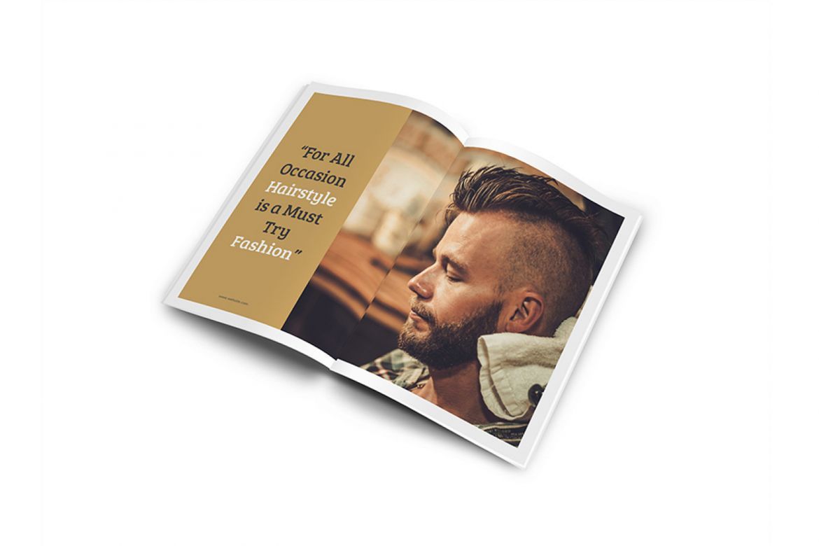 Mr.Barber Barbershop A4 Brochure Template - view 3