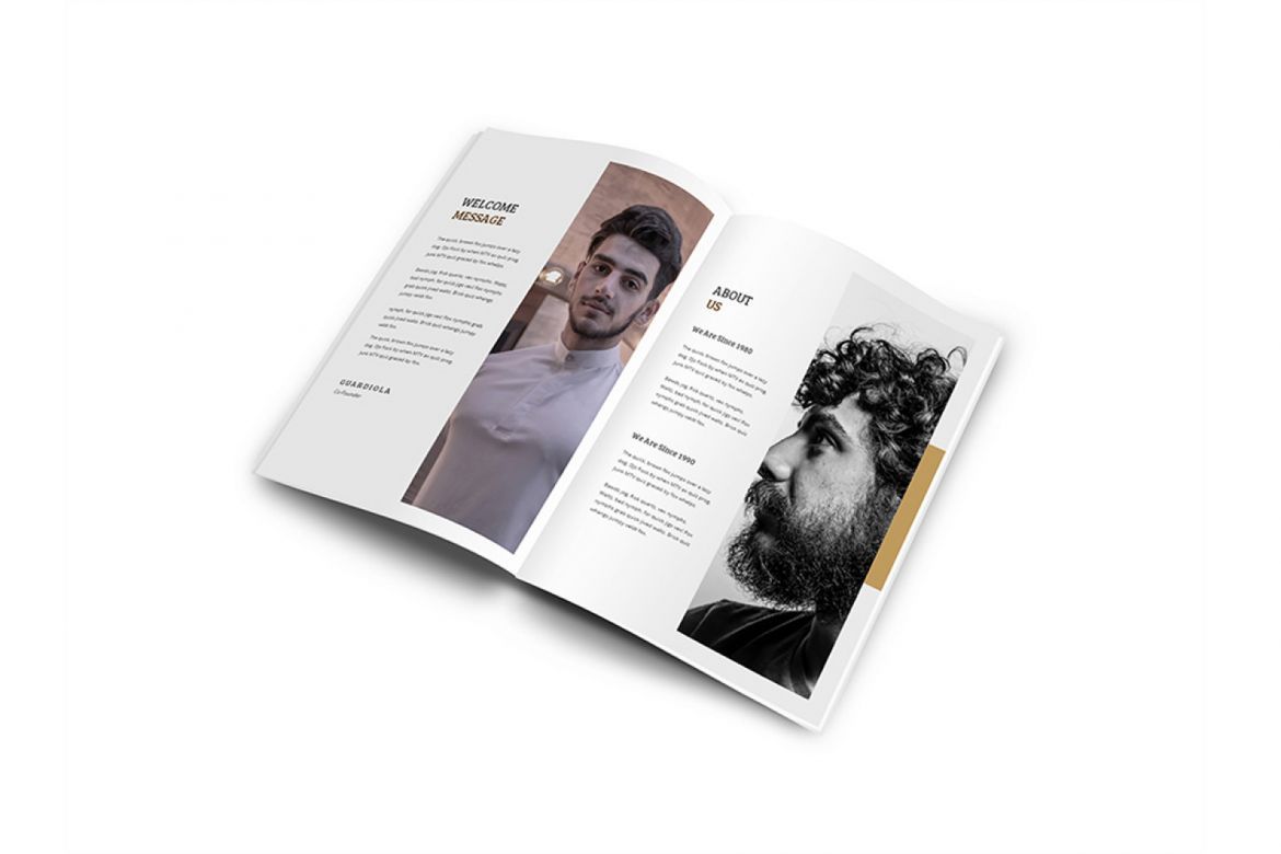 Mr.Barber Barbershop A4 Brochure Template - view 4