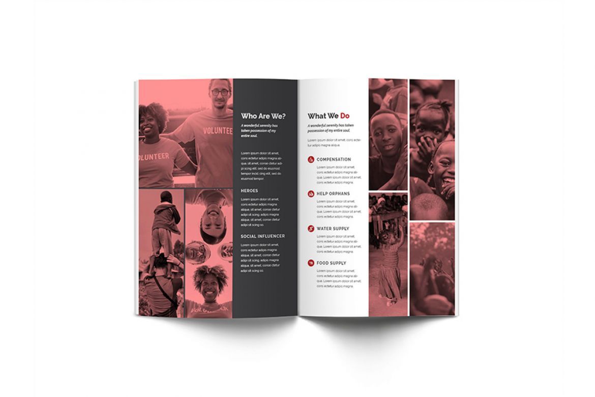 Charity A4 Brochure Template - view 5