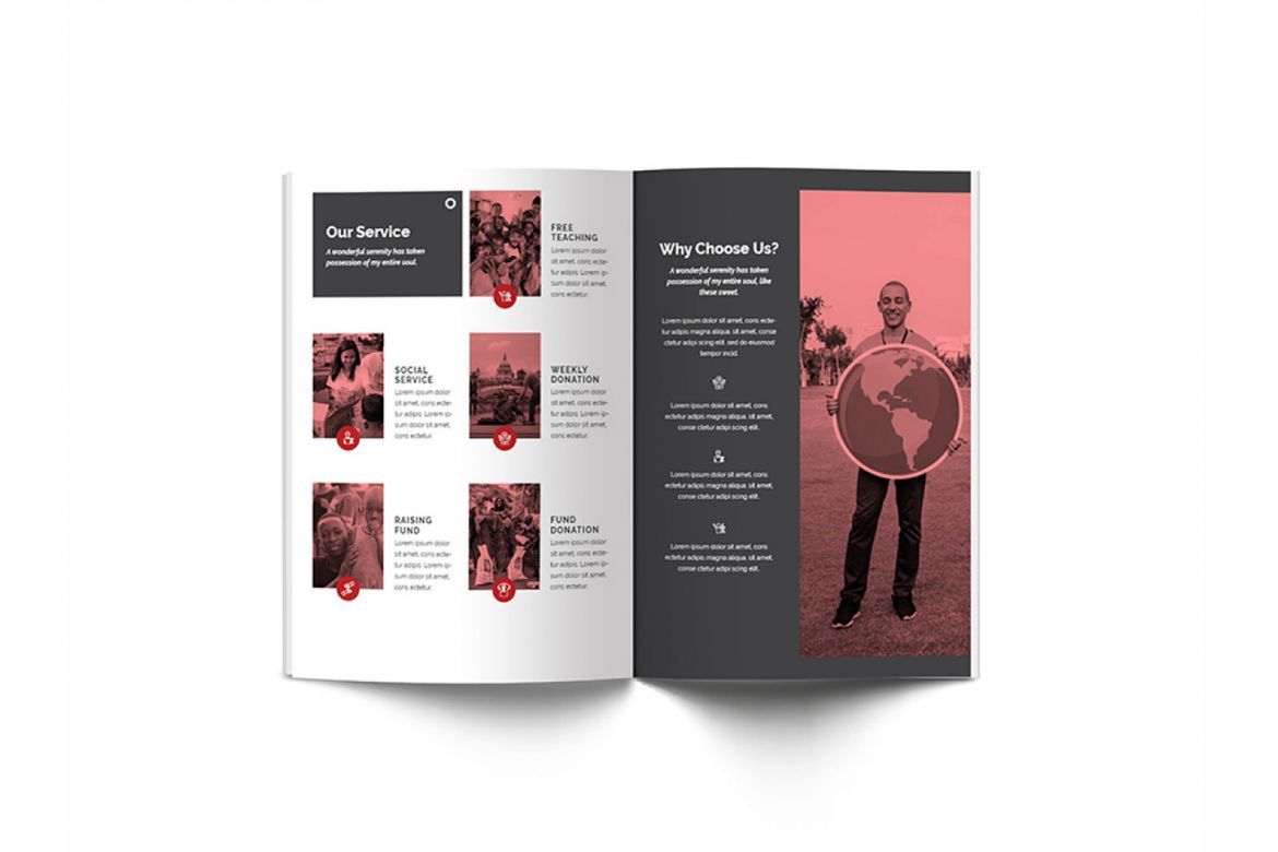 Charity A4 Brochure Template - view 7