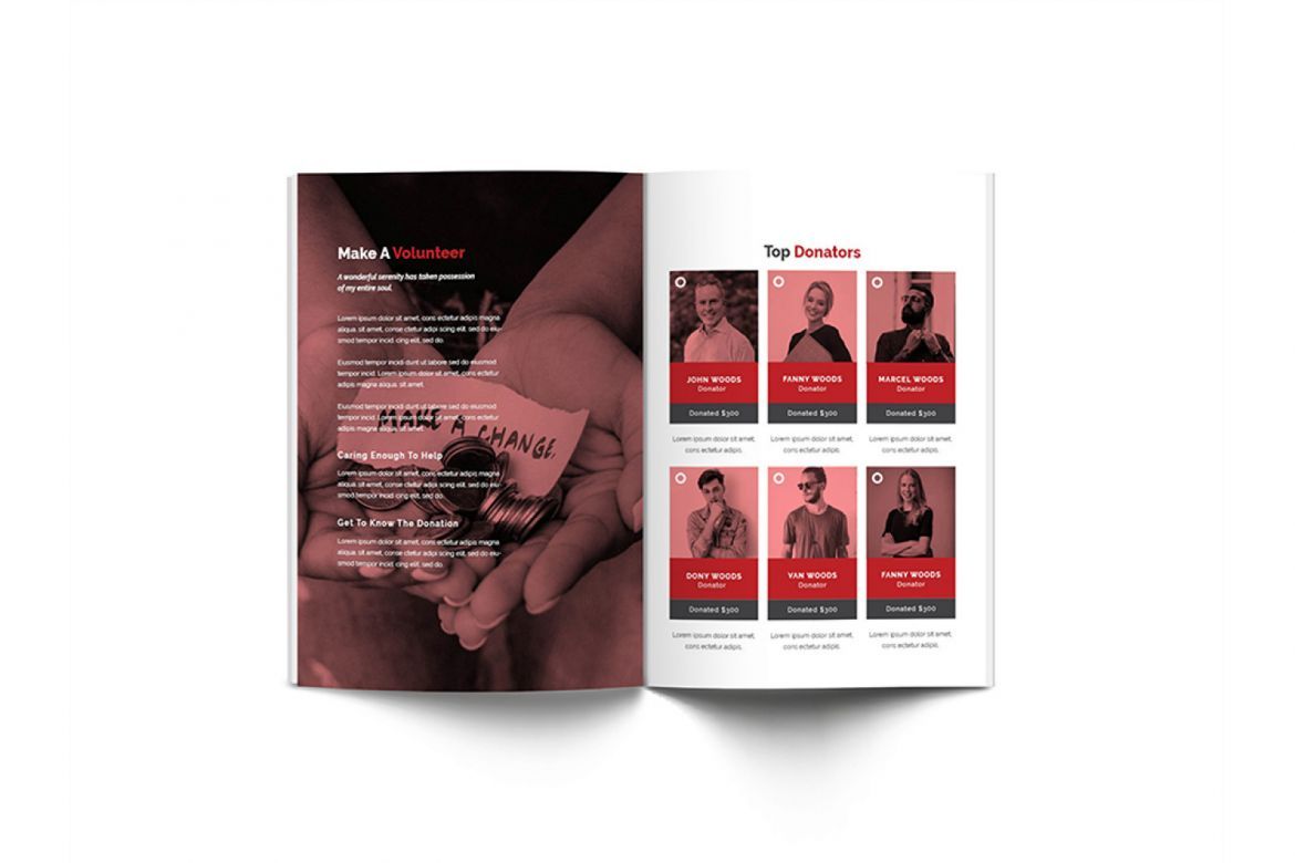 Charity A4 Brochure Template - view 10