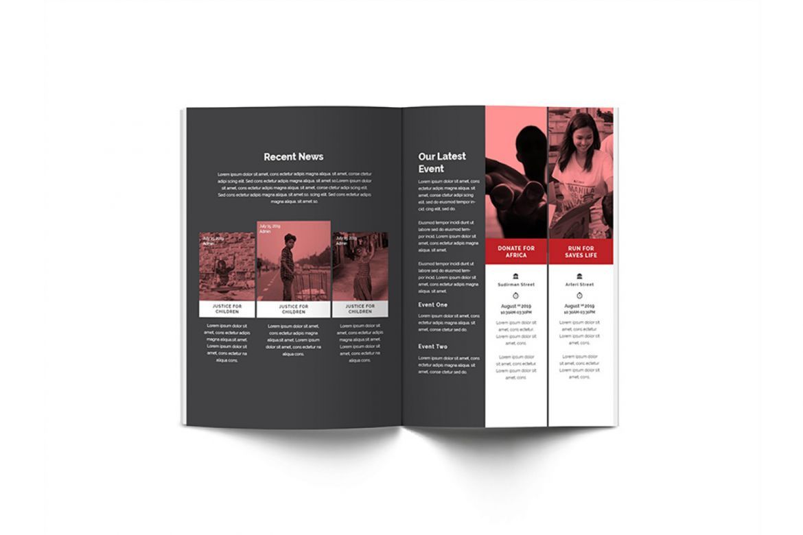 Charity A4 Brochure Template - view 11