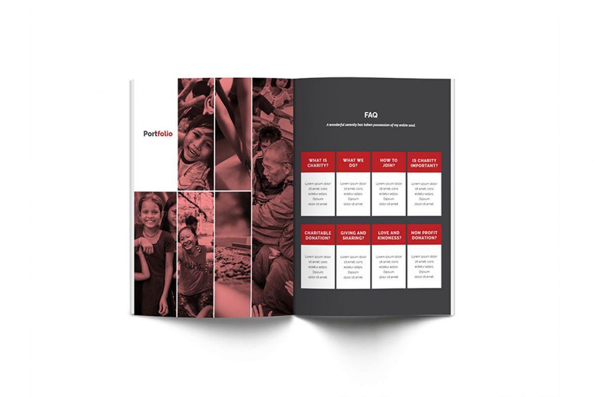 Charity A4 Brochure Template - view 13
