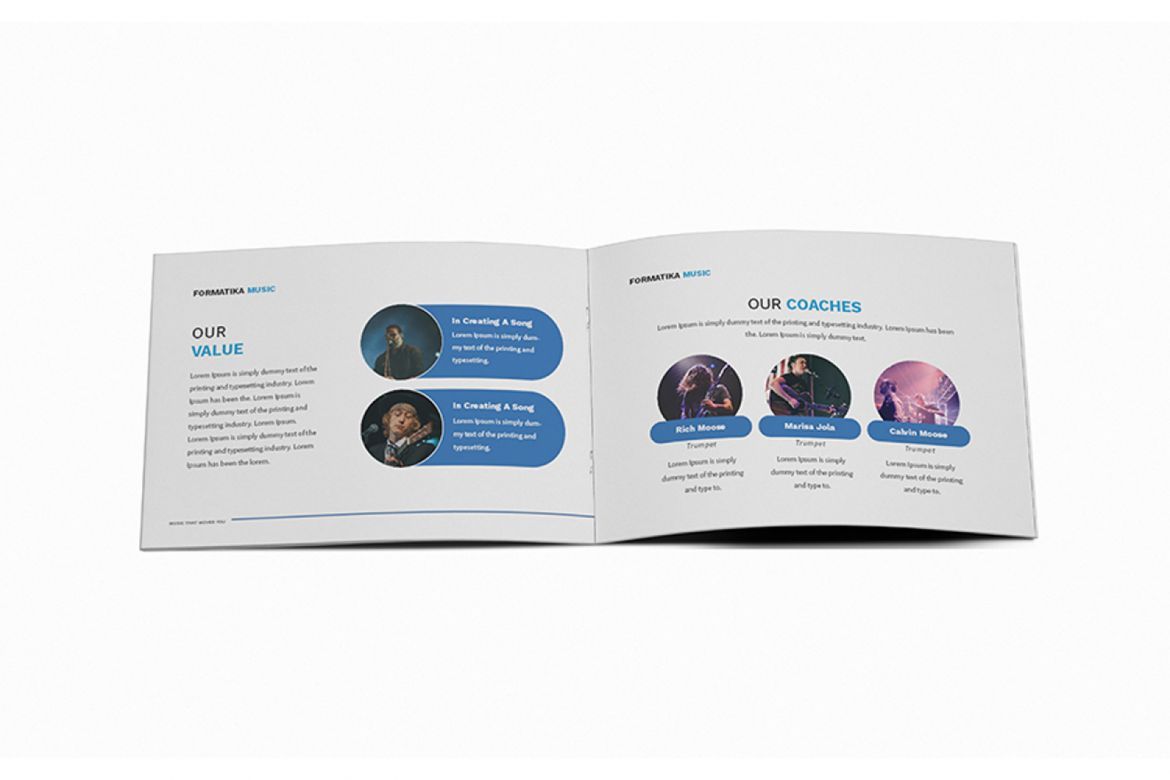 Music A5 Brochure Template alt