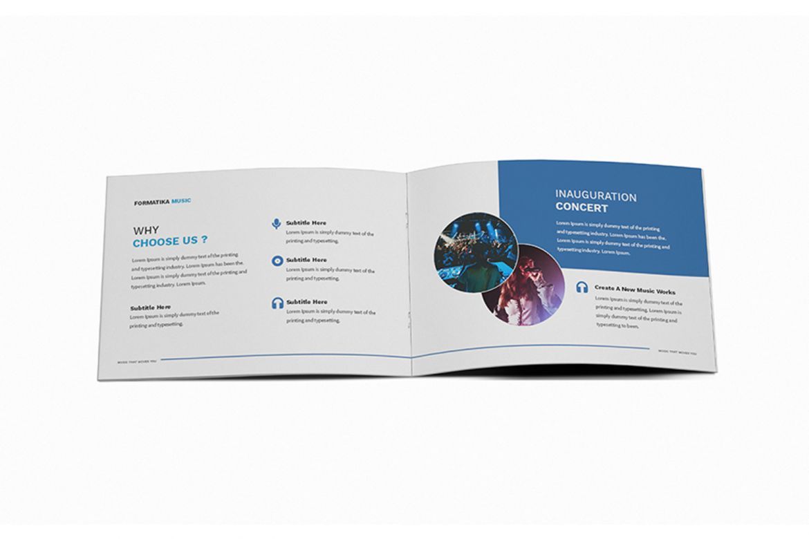Music A5 Brochure Template - view 3