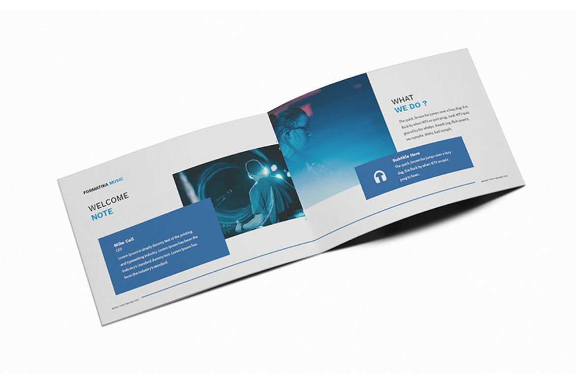 Music A5 Brochure Template - view 7