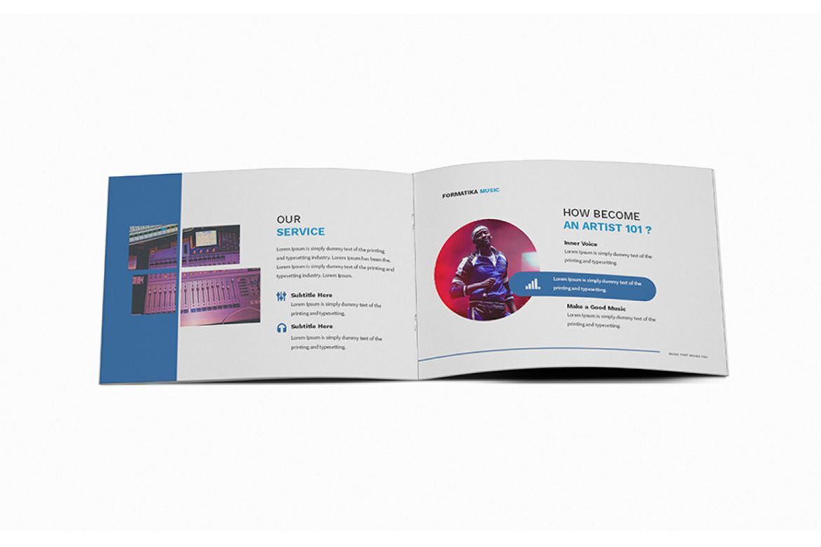 Music A5 Brochure Template - view 12