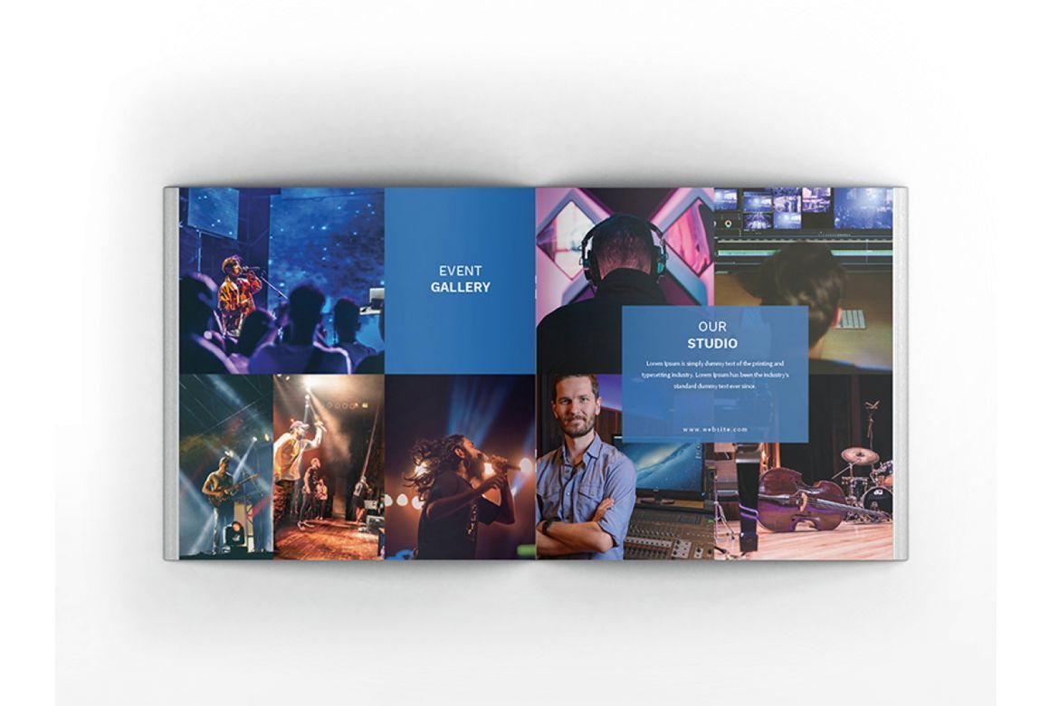 Music Square Brochure Template - view 11