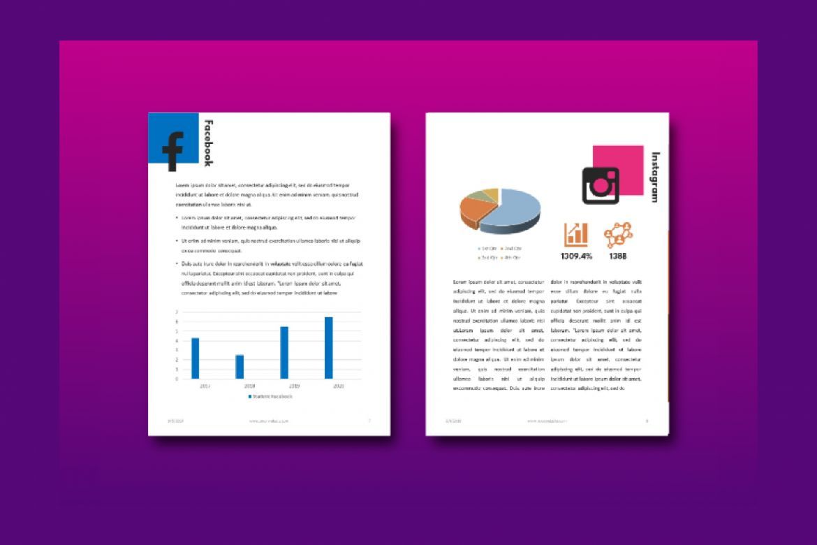 16 Pages Social Media Marketing eBook Template PowerPoint - view 6