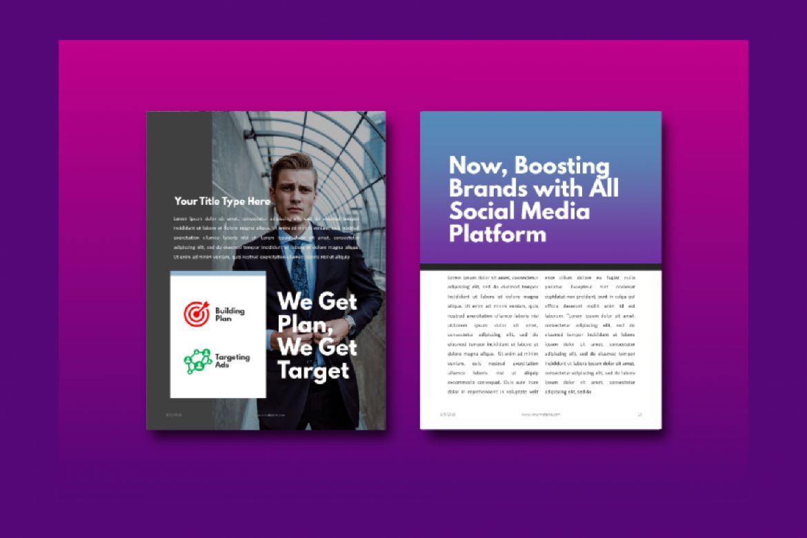 16 Pages Social Media Marketing eBook Template PowerPoint - view 8