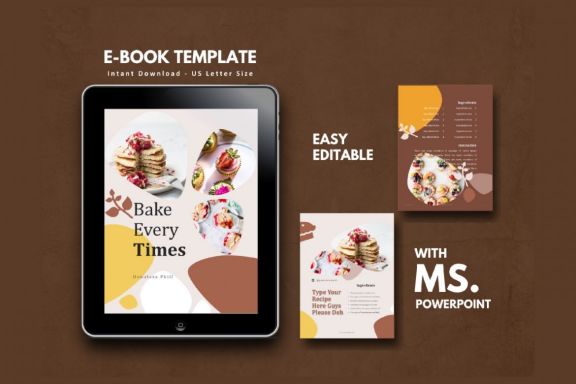 16 Pages Bakery Recipe eBook Template PowerPoint