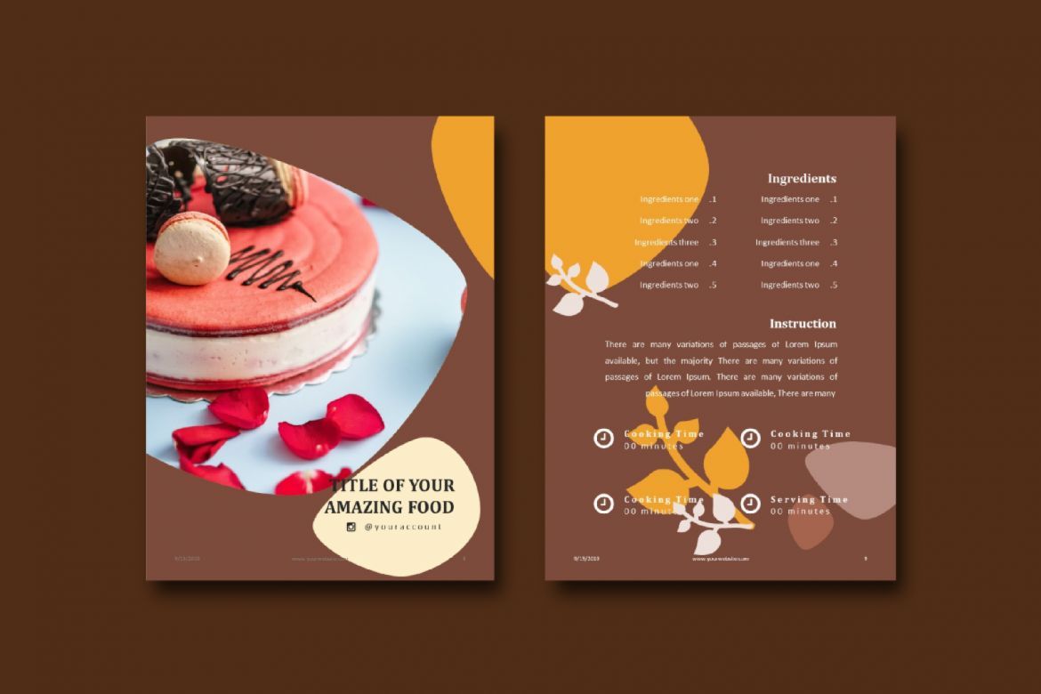 16 Pages Bakery Recipe eBook Template PowerPoint - view 6