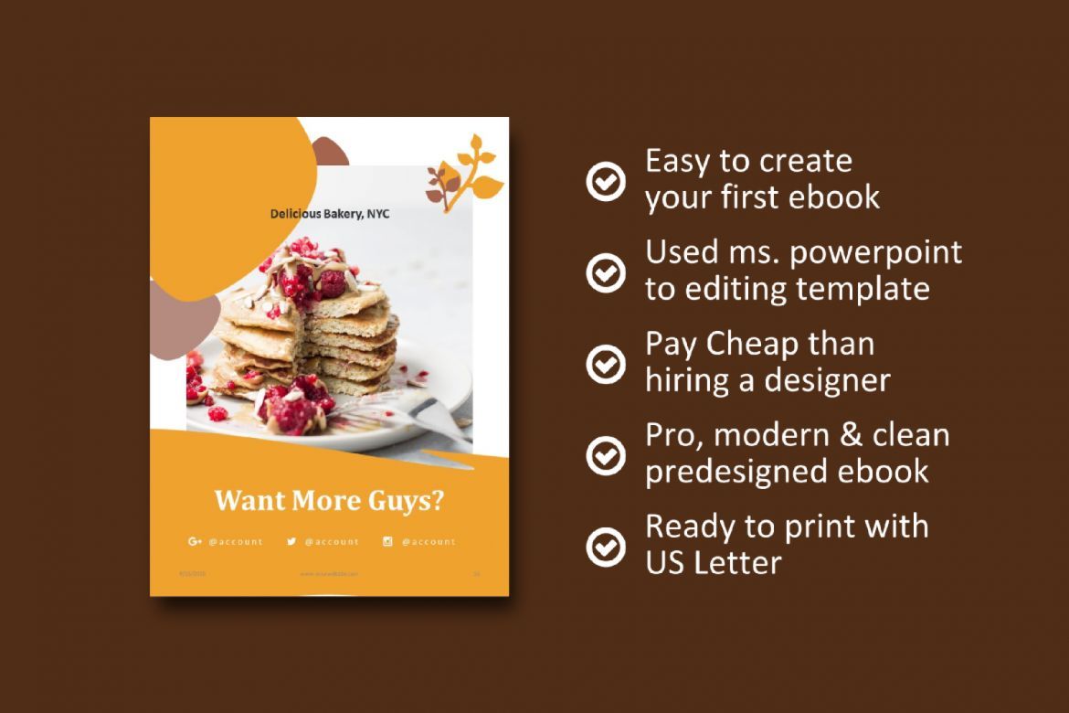 16 Pages Bakery Recipe eBook Template PowerPoint - view 9