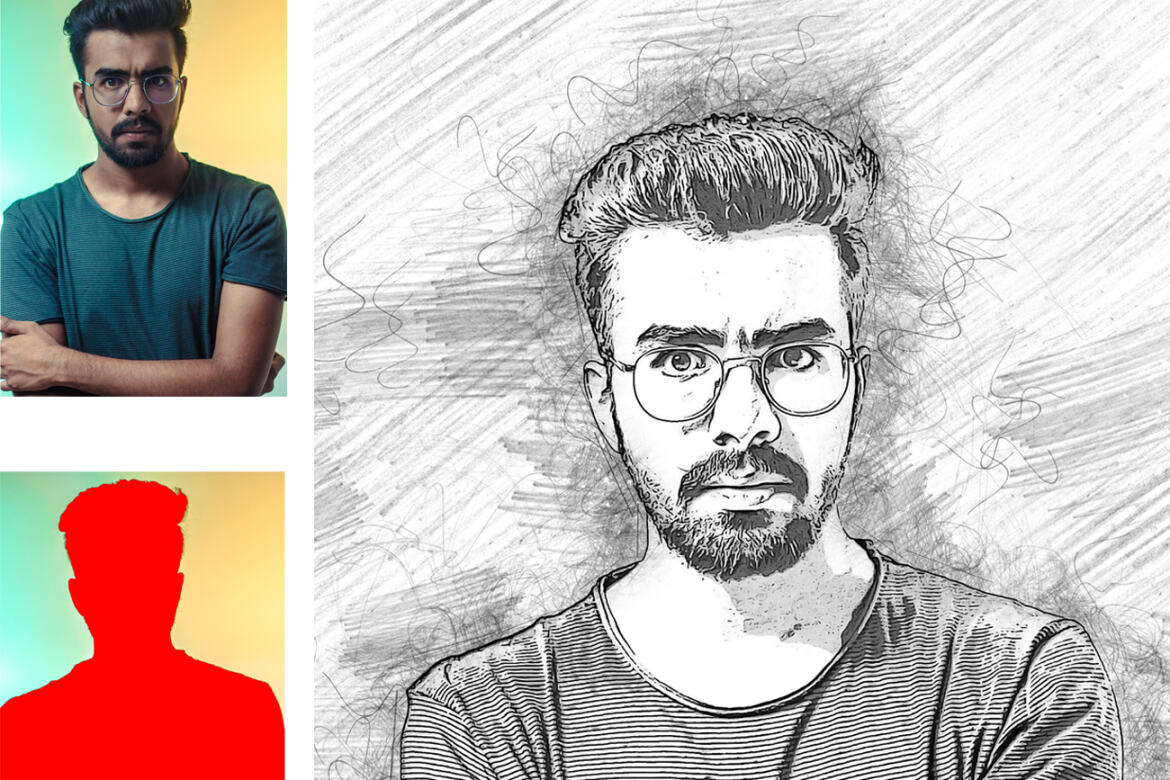 Digital Sketch FREE Photoshop Action - view 5