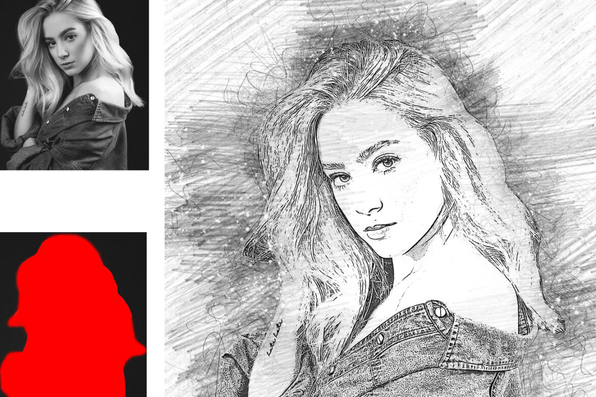 Digital Sketch FREE Photoshop Action - view 6