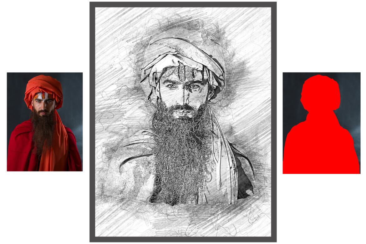 Digital Sketch FREE Photoshop Action - view 9