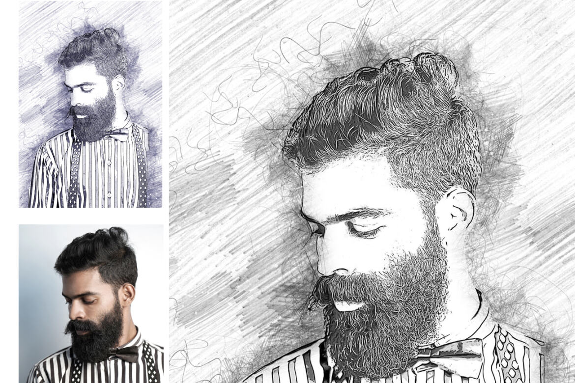 Digital Sketch FREE Photoshop Action - view 3