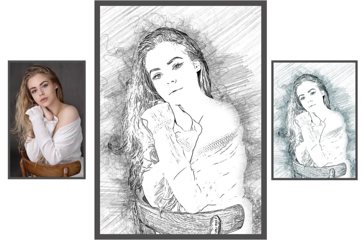 Digital Sketch FREE Photoshop Action - view 4