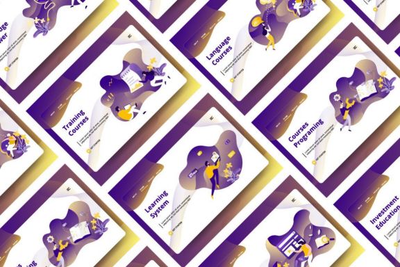 Education Online Vector Illustrations