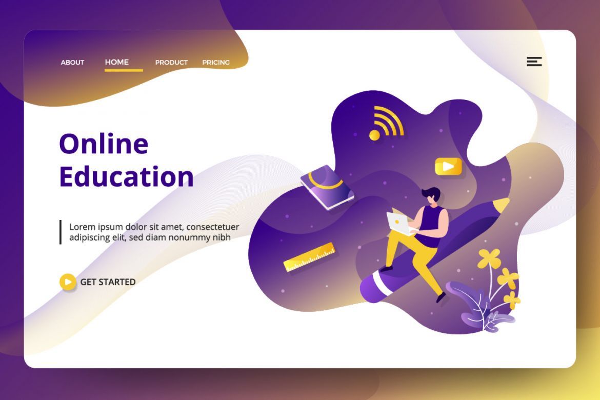 Education Online Vector Illustrations - view 3